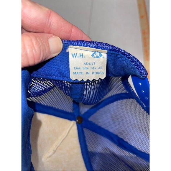 Vintage NASA‎ Hat Cap Snapback Mesh Red White Blue Space A55 - Picture 4 of 4